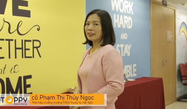 Cô Phạm Thị Thúy Ngọc, Phó hiệu trưởng trường THCS Trung Tú (Hà Nội)