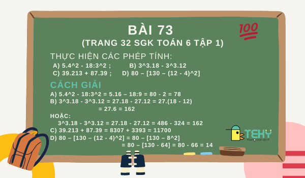 Thứ Tự Thực Hiện Các Phép Tính: Giải Bài & Luyện Tập Toán 6