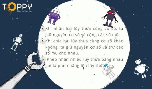 Nhân - chia hai lũy thừa cùng cơ số