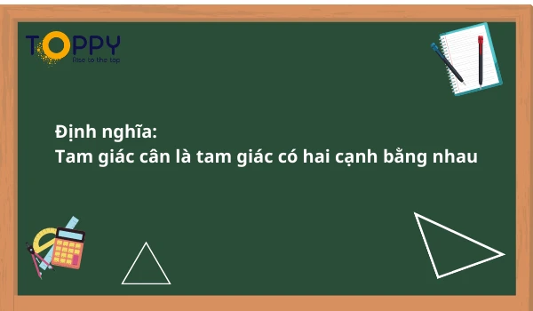 Định nghĩa tam giác cân