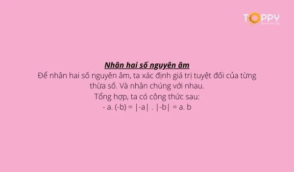 Quy tắc nhân hai số nguyên cùng dấu