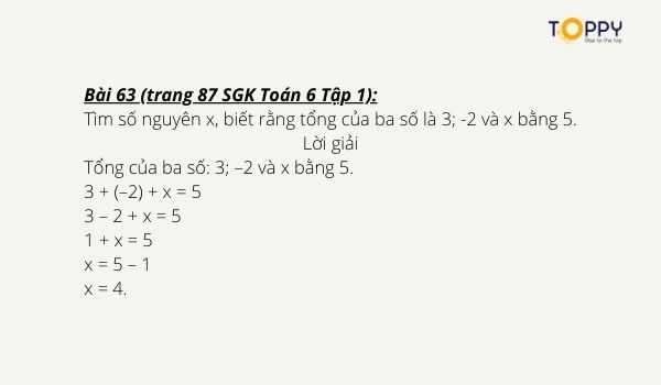 Hướng dẫn giải bài tập Quy tắc chuyển vế sách giáo khoa toán lớp 6