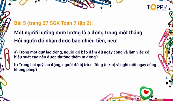 Bài tập 5 (trang 27 SGK toán 7 tập 2)