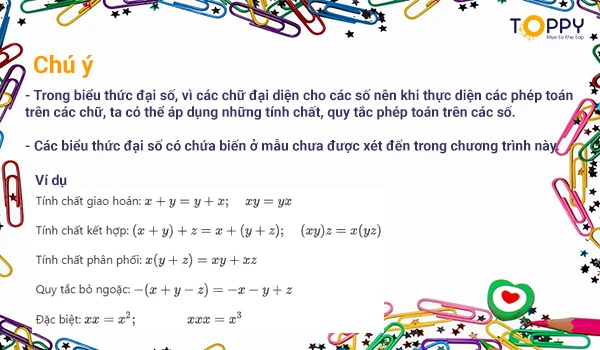 khái niệm về biểu thức đại số