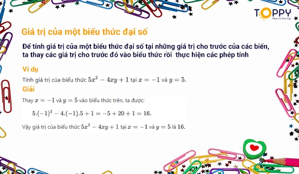 khái niệm về biểu thức đại số