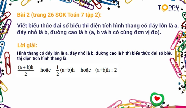 khái niệm về biểu thức đại số