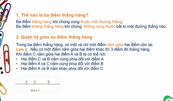 Ba điểm thẳng hàng