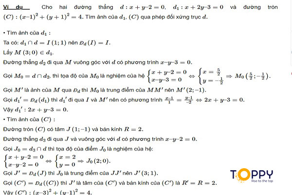 Bài tập ví dụ về xác định ảnh của một hình