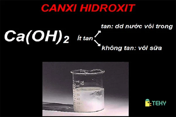Canxi Hidroxit là một loại bazơ quen thuộc