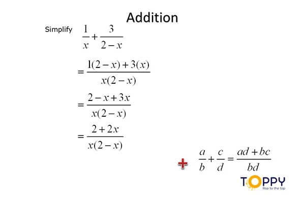 Phép cộng các phân thức đại số có khó không?