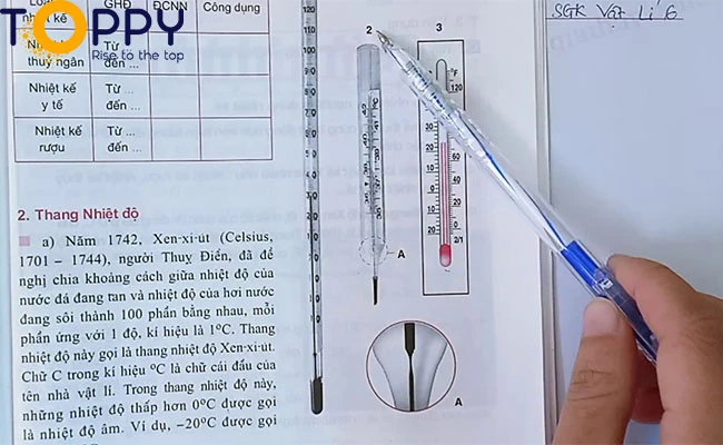 Bài tập ví dụ về nhiệt kế