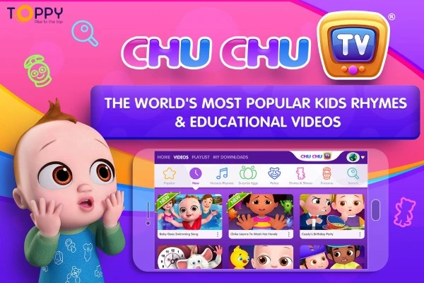 Kênh Youtube cho trẻ: ChuChu TV Nursery Rhymes & Kids Songs