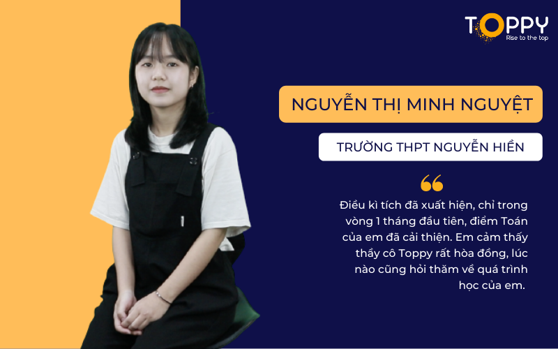 Giải pháp tối ưu giúp Minh Nguyệt nâng cấp bảng điểm khi học Online môn Lý