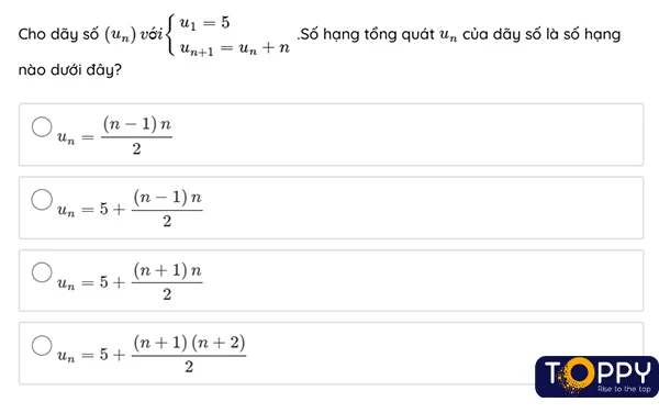 Dãy số toán 11