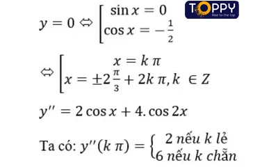 Cực trị của hàm số toán 12