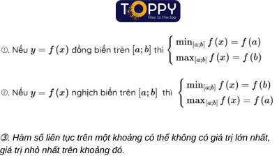 GTLN GTNN của hàm số toán 12