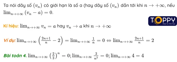 Giới hạn của dãy số toán 11