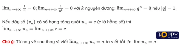 Giới hạn của dãy số toán 11