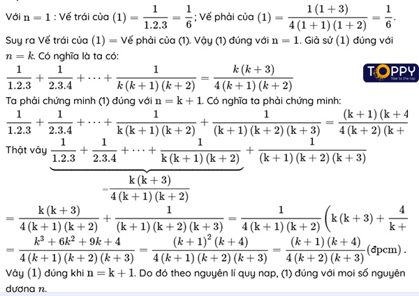 Phương pháp quy nạp toán học toán 11