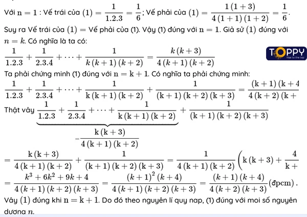 Phương pháp quy nạp toán học toán 11