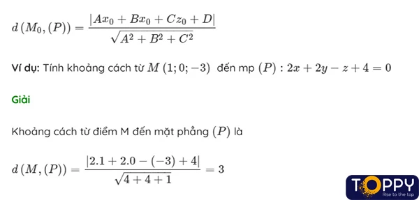 Phương trình mặt phẳng toán 12