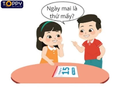 Các ngày trong tuần lễ toán lớp 1