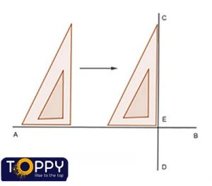 Vẽ hai đường thẳng vuông góc