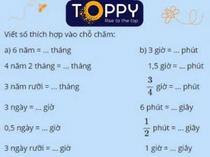 Bảng đơn vị đo thời gian