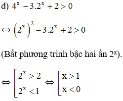 Bất phương trình mũ và bất phương trình Logarit – Giải bài tập SGK Toán 12