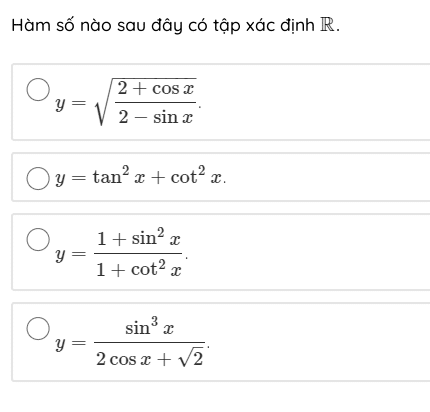 Hàm số lượng giác – Giải bài tập SGK Toán 11