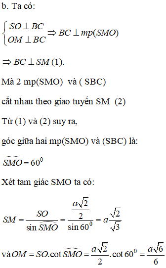 Khái niệm mặt tròn xoay - Giải bài tập SGK Toán 12